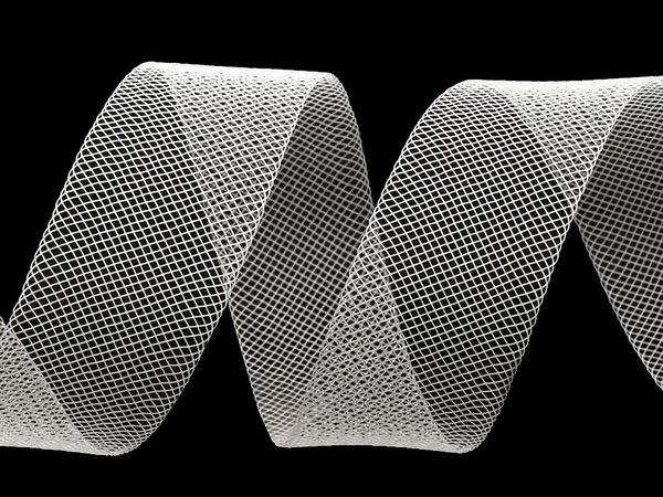 Weiches Krinolineband (Rosshaarborte) Breite 1,5 cm