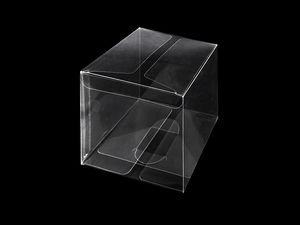 Premium transparente Würfelbox als Bastel- und Geschenkverpackung - Klare Präsentationsbox