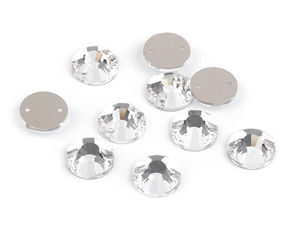 Premium Kristall-Strasssteine zum Aufnähen (Ø12mm) – Runde facettierte Glassteine zur Verzierung von Schmuck, Kleidung und Accessoires