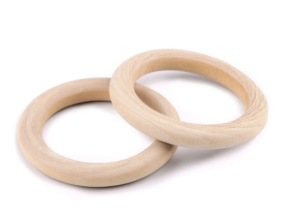 Naturbelassener Holzring für Bastelarbeiten, Traumfänger und DIY-Projekte - Ø 70 mm