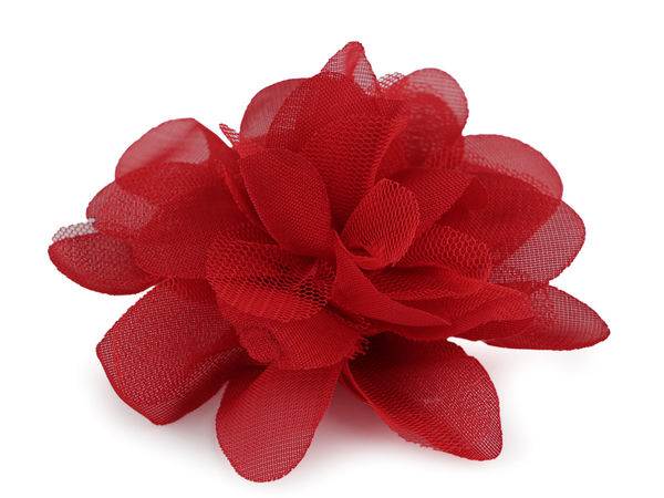 Premium-Chiffonblumen-Applikationen mehrlagig (8 cm & 9 cm) - Flauschige textile Blüten-Verzierungen zum Nähen, Basteln und für Accessoires