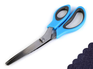 Professionelle Zackenschere (24 cm) - Zickzack- und Bogenschere für dekorative Kanten