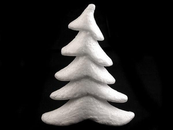 DIY Styropor-Baum 16x20 cm