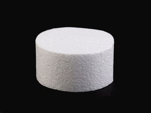 Premium DIY Runder Tortendummy aus Styropor - 10cm Polystyrol-Form für Bastelarbeiten und Tortendekoration
