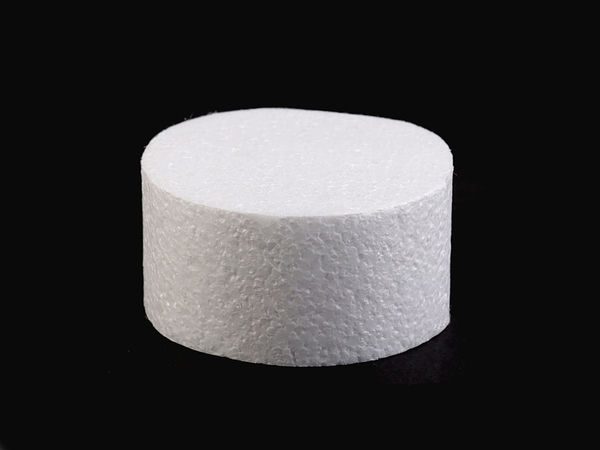 Premium DIY Runder Tortendummy aus Styropor - 10cm Polystyrol-Form für Bastelarbeiten und Tortendekoration