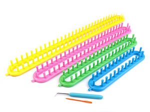 Gerades Strickrahmen-Set für Schals, Loopschals und Mützen
