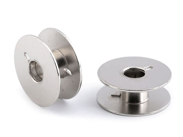 Premium-Nähmaschinenspule aus Metall für Veritas - Nickel-Finish