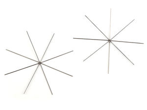 Weihnachts-Drahtstern / Schneeflocke zum Perlenbasteln DIY Ø9 cm