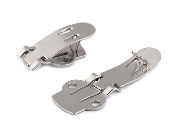 19mm Metall-Schuhclip & Modeclip-Rohling für DIY-Verzierungen - Nickel