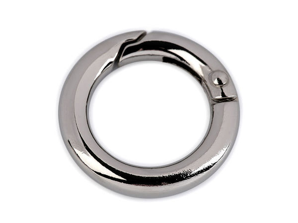 Ringkarabiner, runde Federringe / Schlüsselringe Ø18 mm