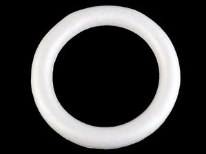Styroporkranz Ø30 cm DIY Polystyrol- / Styroporkranz