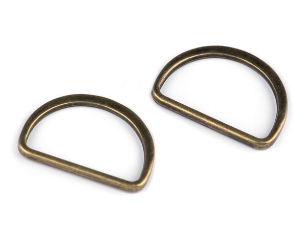 Premium flacher Metall-D-Ring für 30-mm-Gurtbänder - Elegantes Zubehör für Gürtel, Kleidung und Accessoires