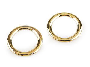 Premium 28 mm flache Ringschnalle aus Metall - Geschlossener Verbindungsring für Kleidung, Badebekleidung und Handtaschen