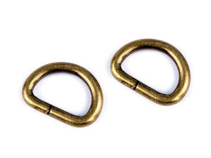 Premium 20mm Metall-D-Ringe für Taschen, Handtaschen und Tierhalsbänder
