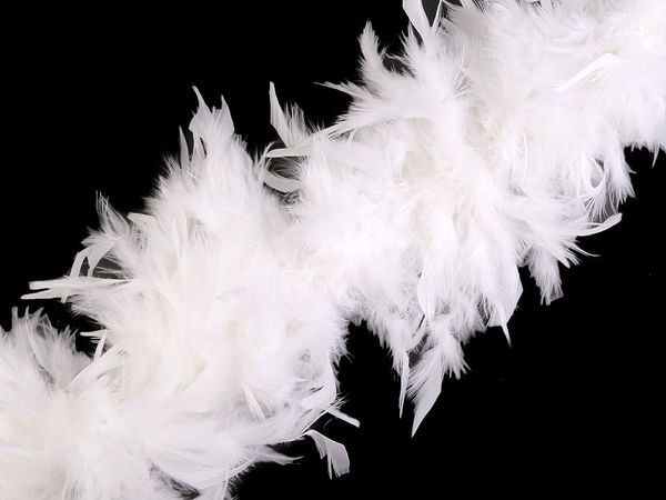 Premium Putenfederboa (90g, 1,8m) – Elegantes Accessoire für Kostüme, Karneval und festliche Kleidung