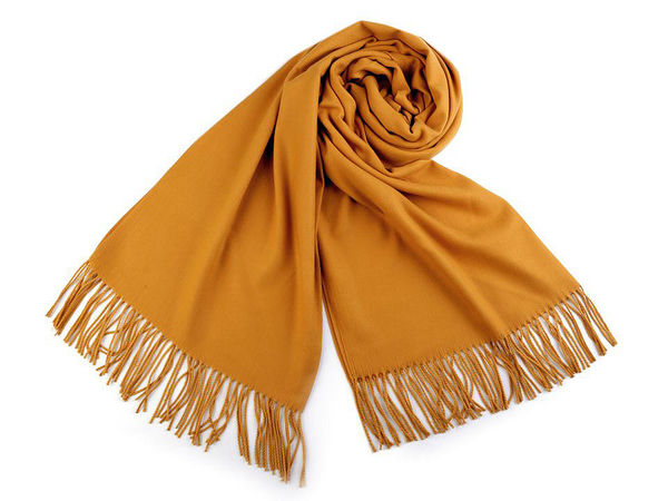 Premium-Fransenschal und Stola im Pashmina-Stil - Warmer Wickelschal für den Winter (70x180 cm)