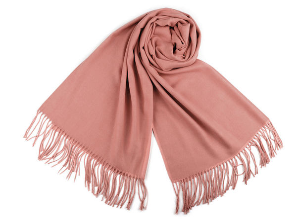 Premium-Fransenschal und Stola im Pashmina-Stil - Warmer Wickelschal für den Winter (70x180 cm)