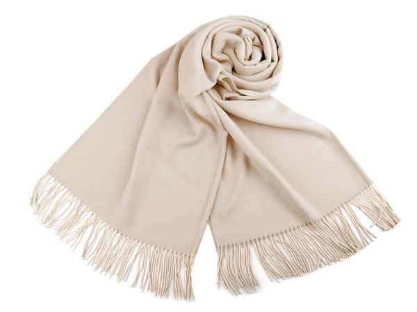 Premium-Fransenschal und Stola im Pashmina-Stil - Warmer Wickelschal für den Winter (70x180 cm)