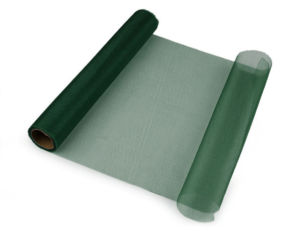 Premium Organzastoff-Rolle matt glänzend (36 cm Breite) - Eleganter, transparenter Dekostoff für Hochzeiten, Events und Geschenkverpackungen