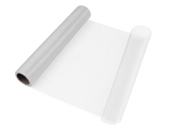 Premium Organzastoff-Rolle matt glänzend (36 cm Breite) - Eleganter, transparenter Dekostoff für Hochzeiten, Events und Geschenkverpackungen