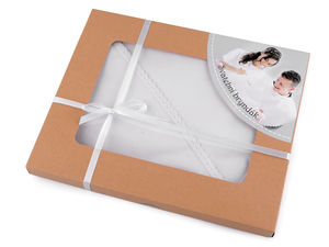 DIY Braut- und Bräutigam-Hochzeitslätzchen-Set - Personalisierbare Accessoires für das erste Essen als frischgebackene Eheleute, Weiß