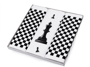 Herren-Taschentücher Geschenkset - Musiknoten, Schach