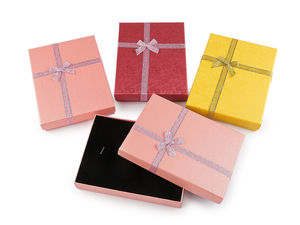 Elegante dekorative Schmuck-Geschenkbox mit herausnehmbarer Schaumstoffeinlage, 12 x 16 cm