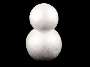 Styropor-Schneemann 9x14 cm