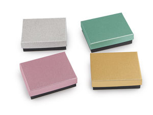Premium Glitzer-Schmuckschachtel mit herausnehmbarer Schaumstoffeinlage (7x9 cm) - Elegante Geschenkverpackung