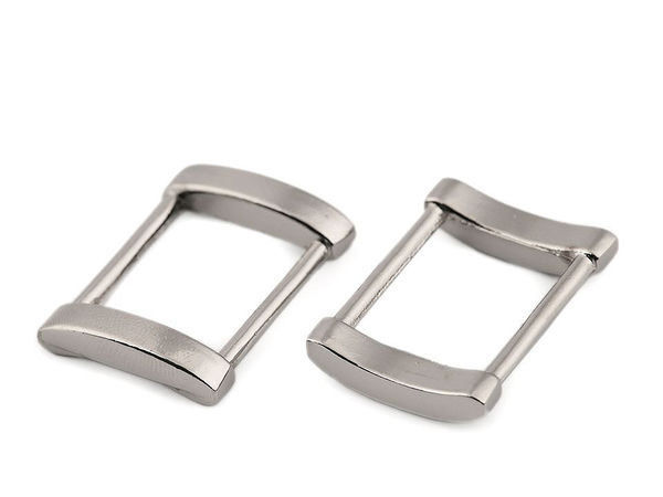 Premium Rechteckringe aus Metall (20 mm, vernickelt) für Handtaschen, Taschen und Bekleidung