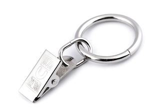 Gardinenklammern mit Ringen aus Metall Ø 25 mm