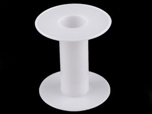 Kunststoff-Leerspule für Bänder & Borten - 6 x 6,6 cm mit 21 mm Mittelloch