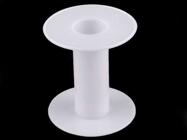 Kunststoff-Leerspule für Bänder & Borten - 6 x 6,6 cm mit 21 mm Mittelloch
