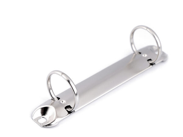 Premium 2-Ring-Ringbuchmechanik in Nickel-Optik - 2,5 cm Innendurchmesser für DIY-Notizbücher, Scrapbooks und Alben