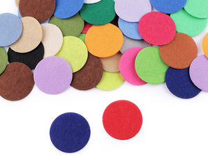 Bunte Filzkreise (4 cm) – Premium-Filzscheiben aus Synthetik zum Basteln, Nähen und für pädagogische Aktivitäten