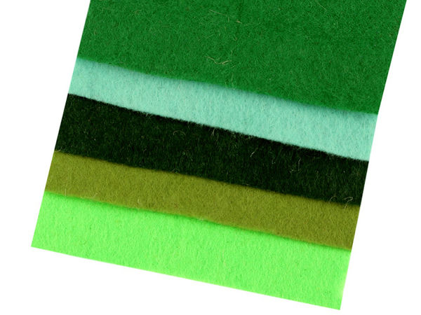 Buntes Set Bastelfilz / Weichfilz 10x45 cm