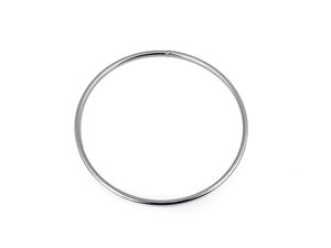 Metallring ungeschweißt in Nickel als Taschengriff (Ø 13,5 cm) – Stabiler O-Ring für Handtaschen, Taschenbau und Traumfänger