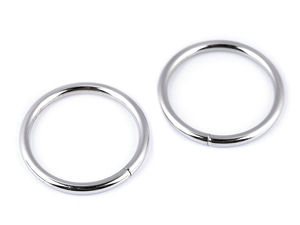 Premium Metall-O-Ring Biegering, 35mm - Offener Rundring für Kurzwaren & Lederhandwerk