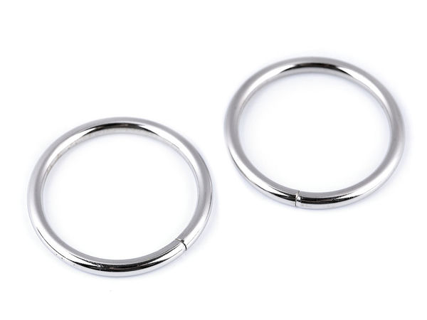Premium Metall-O-Ring Biegering, 35mm - Offener Rundring für Kurzwaren & Lederhandwerk