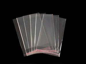 Transparente selbstklebende Kunststoffbeutel 6x8 cm