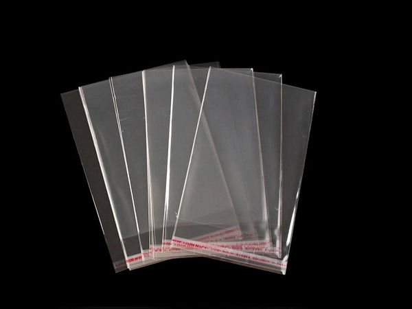 Transparente selbstklebende Kunststoffbeutel 6x8 cm
