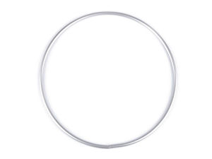 Premium Aluminium-Metallring und Taschengriff in Silber (20 cm) für DIY-Bastelarbeiten und Traumfänger