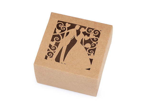 Elegante Gastgeschenkboxen mit filigranen Mustern - Geschenkschachteln aus Papier im Natur- und Blumendesign
