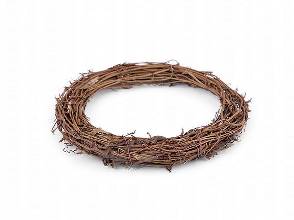 Naturweidenkranz zum Basteln und für saisonale Dekorationen, 20 cm