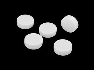 Flacher Mini-Rasseleinsatz Ø 18 mm - Rasselscheibe für DIY-Bastelarbeiten, Puppen und Kuscheltiere
