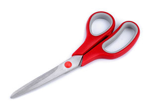 Marlen Professionelle Schneiderschere – 21 cm mikroverzahnte Stoff- und Lederschere, Rot