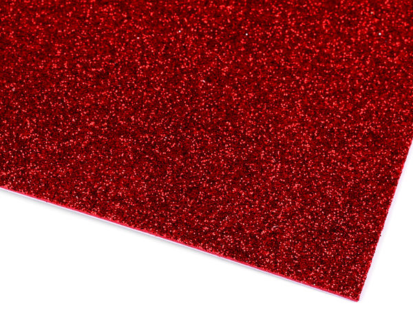 Premium Glitzer-Moosgummibögen selbstklebend zum Basteln, 20x30 cm