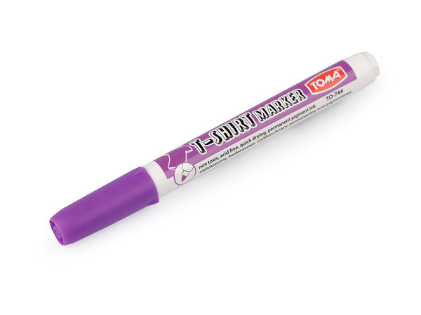 Premium wasserfeste Textilmarker - Stoffstifte mit feiner Spitze für Baumwolle und helle Stoffe