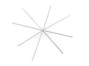 Weihnachts-Drahtstern / Schneeflocke zum Perlenbasteln DIY Ø9 cm