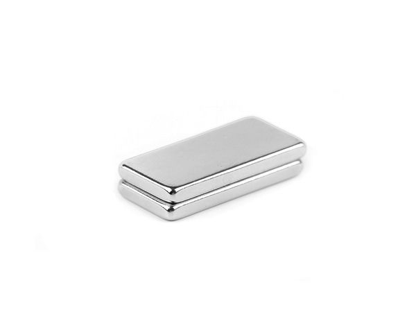 Premium-Bastelmagnete rechteckig (10x20 mm) - Starke vernickelte Magnetblöcke für DIY, Handarbeit und Ordnung